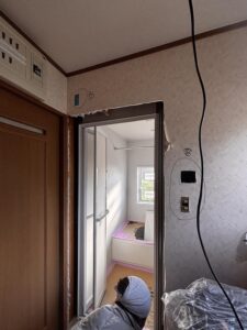 宇治市　水まわりリフォーム　施行中