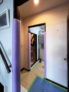 城陽市　水まわりリフォーム　施行中