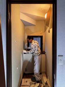 城陽市　水まわりリフォーム　施行中