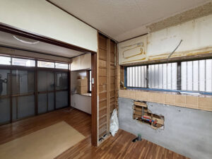 京都　城陽市　LDKリフォーム　施行中