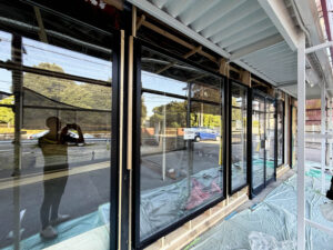 京都　城陽市　リフォーム店　店舗サッシリフォーム　アフター