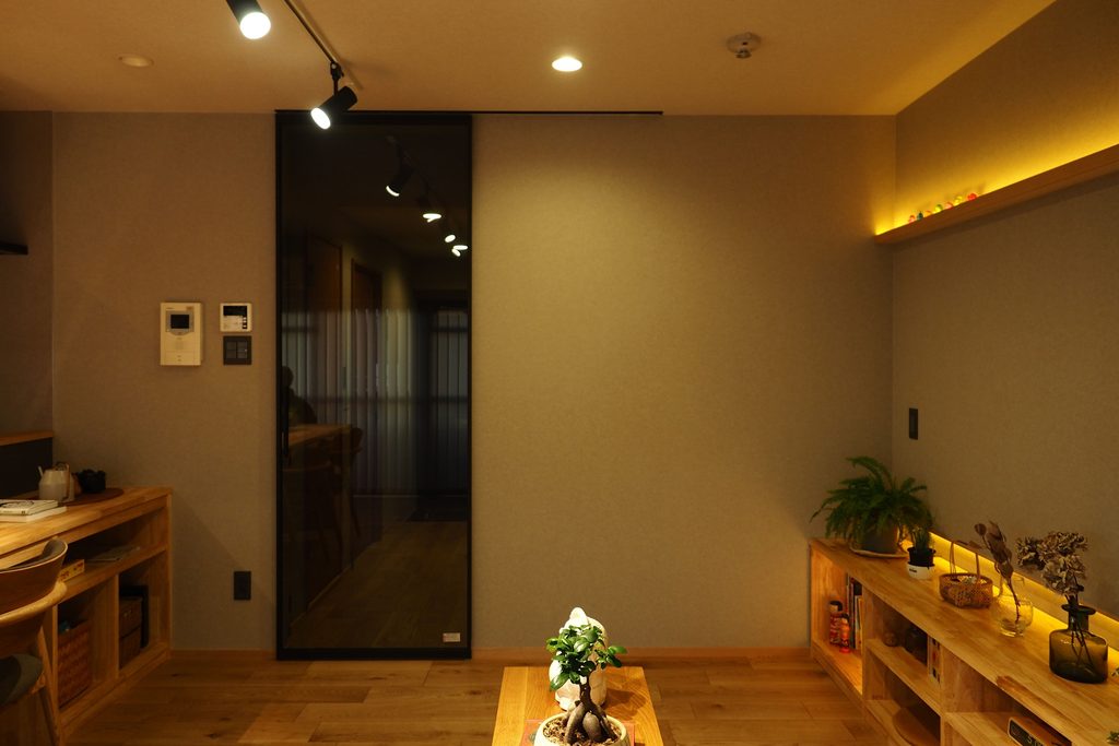 京都　リフォーム　リノベーション　引き戸　LIXIL